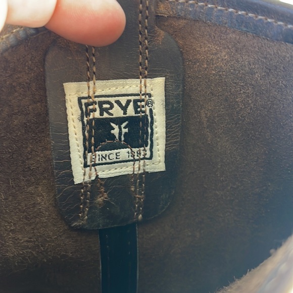 Frye Whisper Vintage 90's Distressed Harness Style Boots Sz 8.5 - Picture 6 of 9